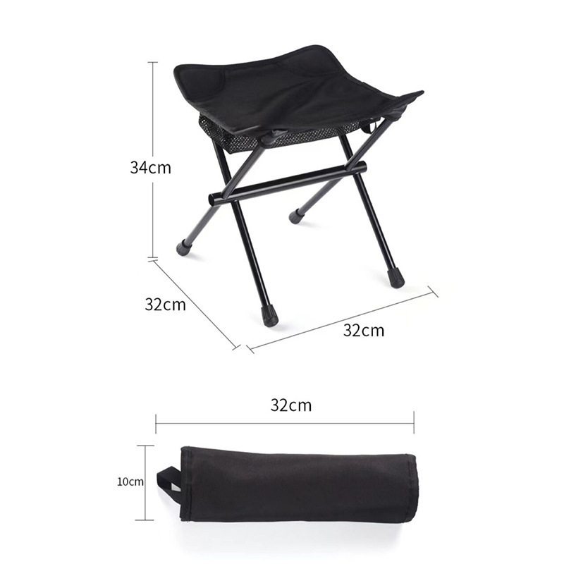 Outside Aluminum Alloy Folding Portable Moon Chair High Iron Matzah Foot Rest Lightweight Camping Foldable Chair