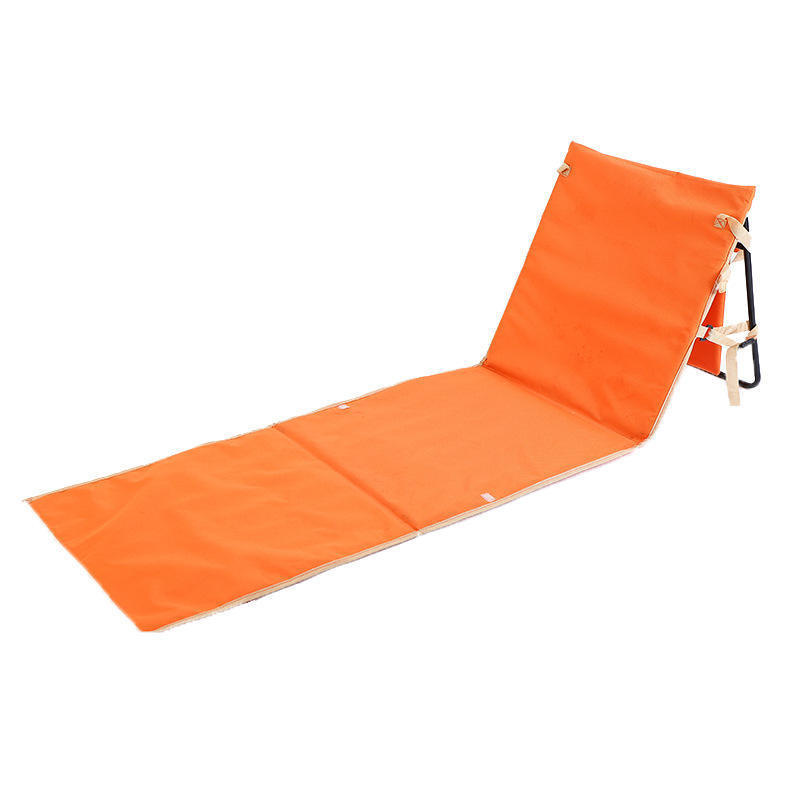 Hot Sale Folding Metal Floor Chair Customized Portable Adjustable Outdoor Furniture Lounge Chaise Folding Chair Mat For Picnic