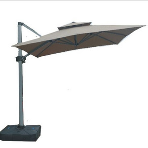 Modern Design Outdoor Aluminum Alloy Oxidation Retro Roman Umbrella Rainproof Luxury Sunshade for Courtyard Garden Balcony