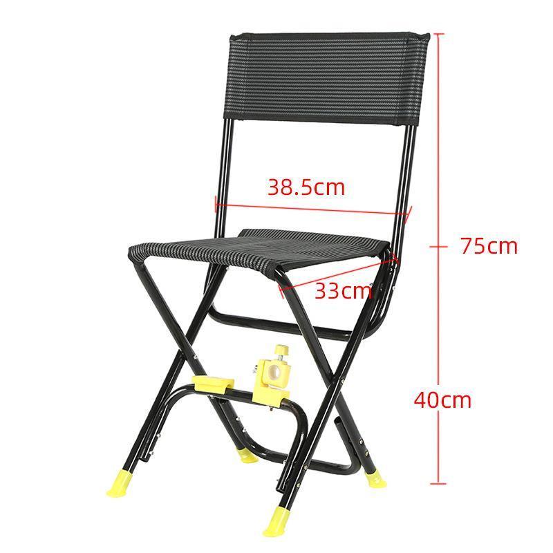 Outdoor folding Fishing Chairs with  turret bracket fishing gear Rod Holder