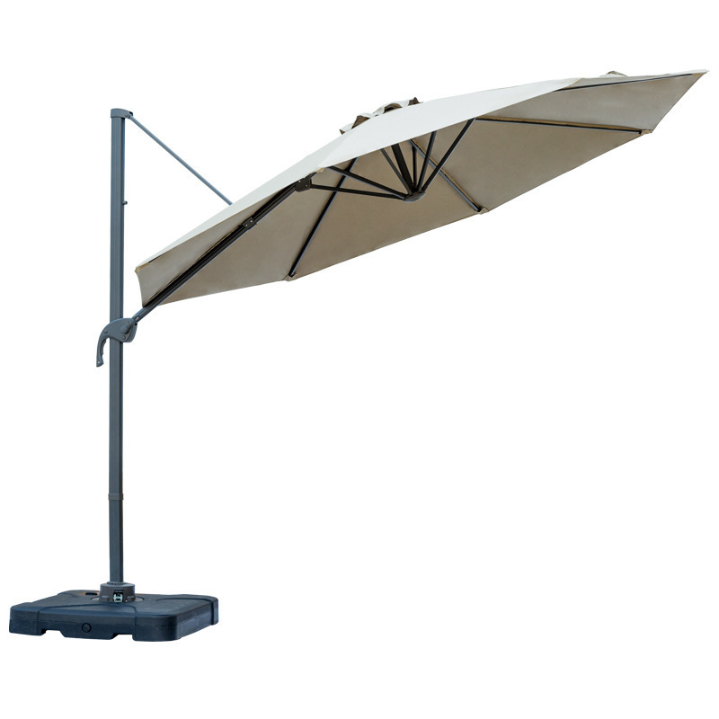 Wholesale Multifunction Umbrella Rain Shelter Waterproof Aluminum Pole Villa Side Stand Park Picnic Sunshade Umbrella With Base