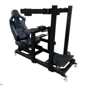 Sim racing rig car game driving simulator cockpit 4040 40120 kit black 4080 aluminium frames