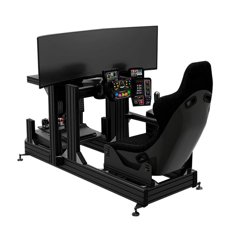 Sim racing rig car game driving simulator cockpit 4040 40120 kit black 4080 aluminium frames