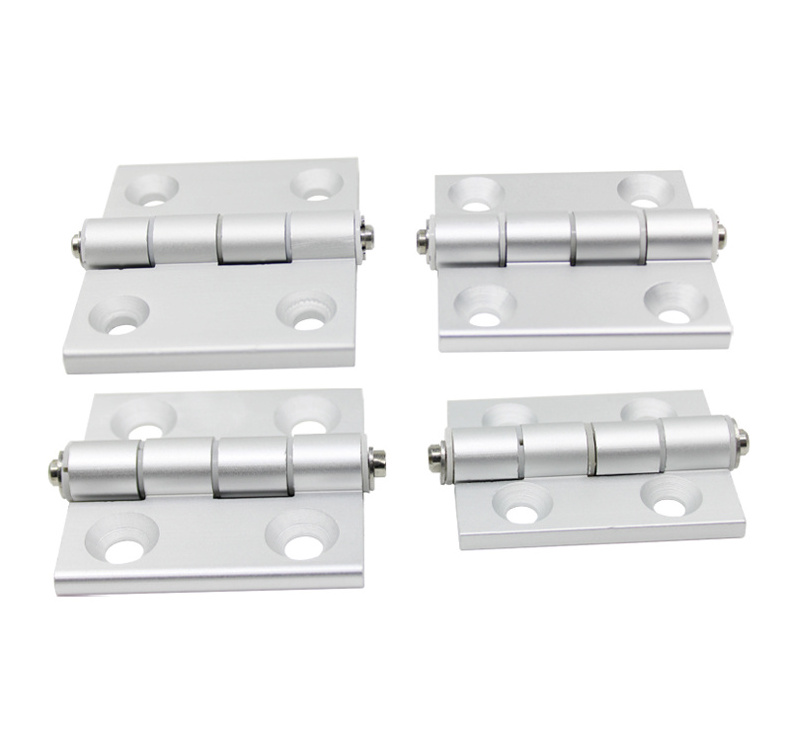 Aluminium CNC Extrusion Hinge for 3030 4040 6060 aluminium extrusion Metal Door connector aluminum hinges