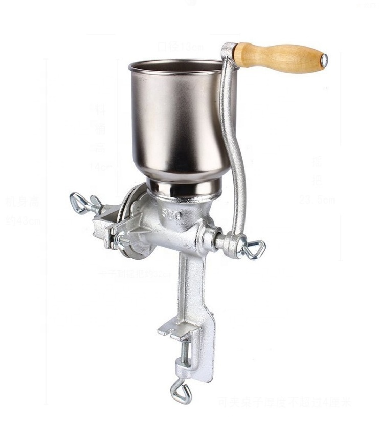 Table Clamp Corn Mill Flour Maker Wheat Grain Nut Mill Cast Iron Hand Coffee Grain Mill Grinder