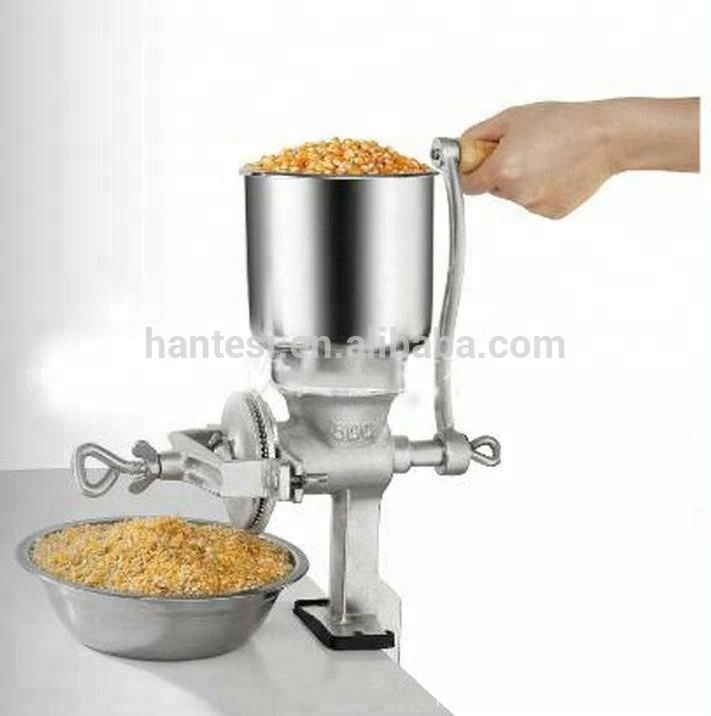 High feeder cereal corn mill, small hand operated grain miller for animal food