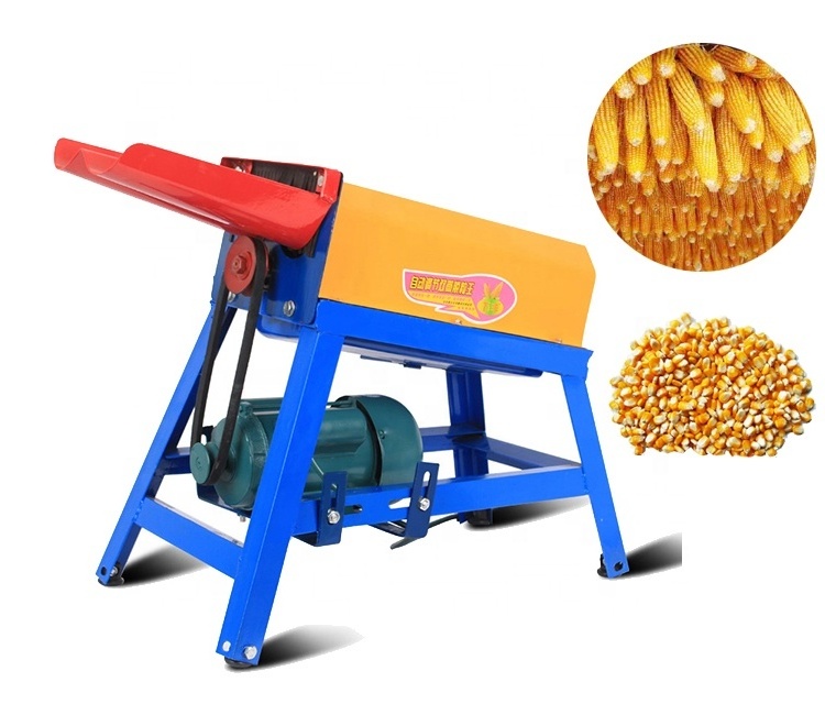 Factory Supply 1.5-2t/h Electric Motor Maize Cribbler Threshers Engine Driven  Corn Sheller