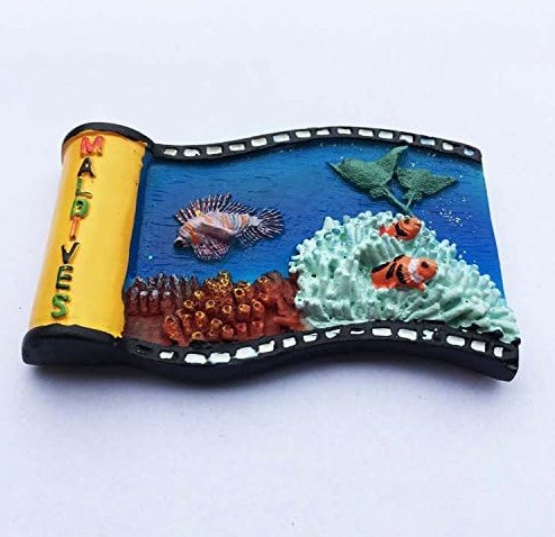 Maldives Ocean 3D resin refrigerator magnet collection souvenir