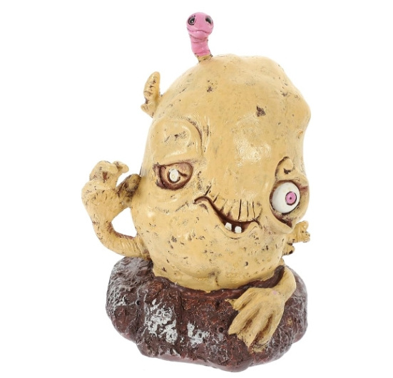 Resin plant potato mutant statue Halloween zombie outdoor patio decoration