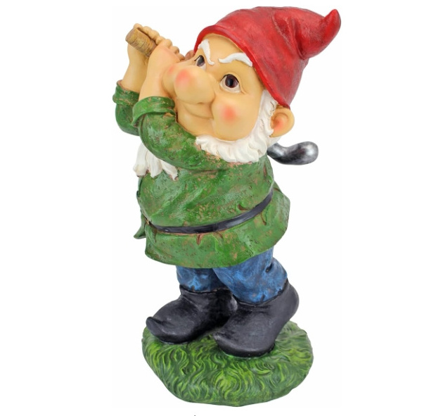 Resin fun Golf Garden gnome statue. Outdoor garden lawn decor