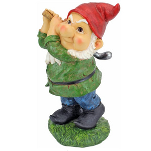 Resin fun Golf Garden gnome statue. Outdoor garden lawn decor