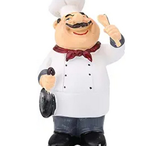 Resin statue Mini chef decorative mini statue