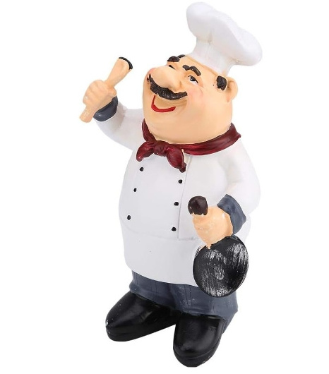 Resin statue Mini chef decorative mini statue