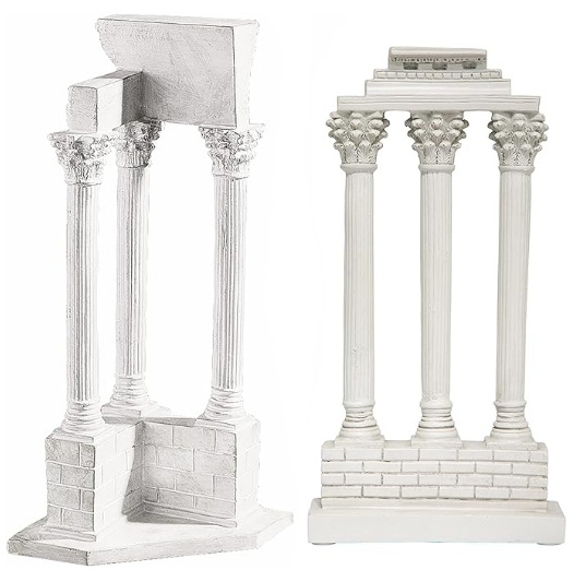 Resin Roman forum columns Antique stone souvenir statues outdoor statues