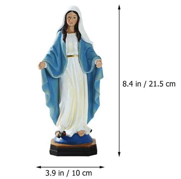 Resin statue of the Virgin Mary, Catholic religious gift statue of the Garden of the Virgin Mary