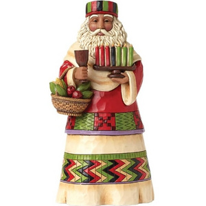 Resin African Santa Claus statue home tabletop decoration