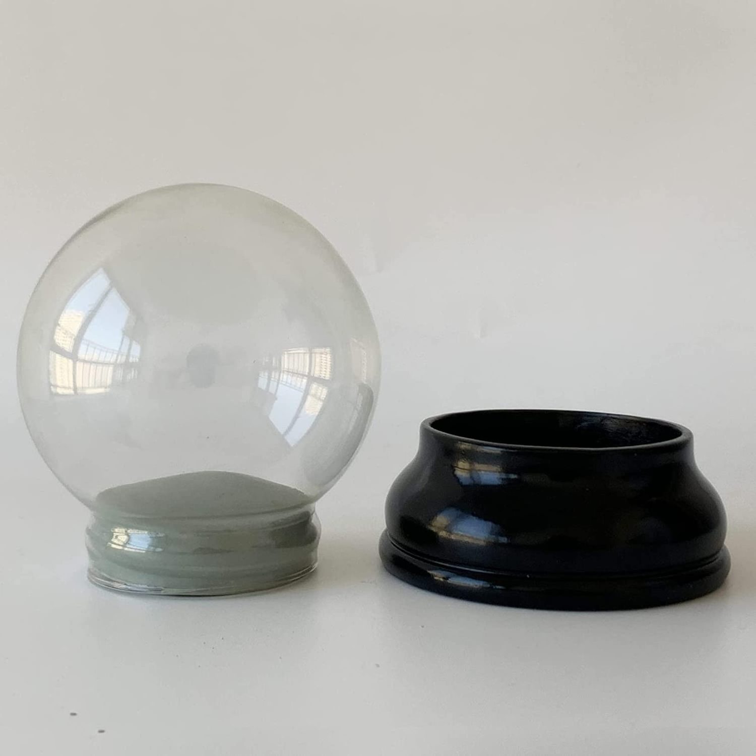 DIY Empty Snow Globe kit Glass Water Globe