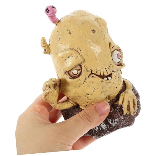 Resin plant potato mutant statue Halloween zombie outdoor patio decoration