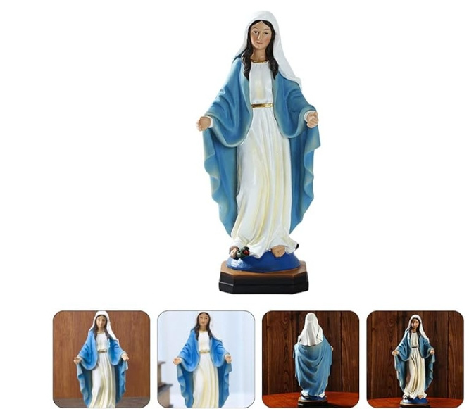 Resin statue of the Virgin Mary, Catholic religious gift statue of the Garden of the Virgin Mary