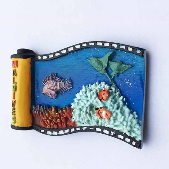 Maldives Ocean 3D resin refrigerator magnet collection souvenir