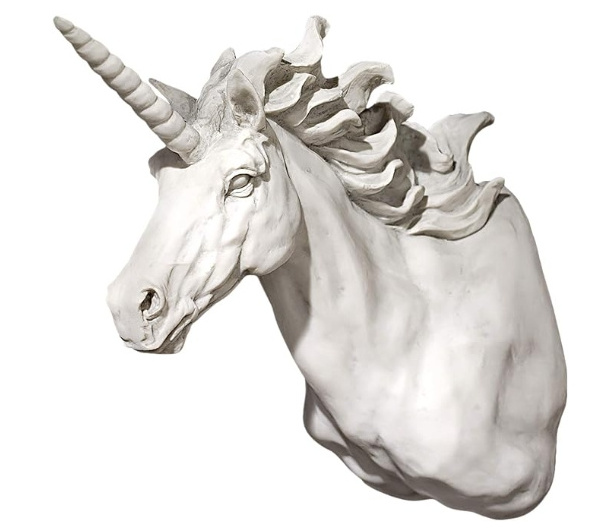 Resin unicorn statue Home outdoor hanging wall statue