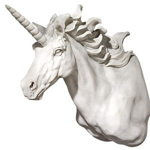 Resin unicorn statue Home outdoor hanging wall statue