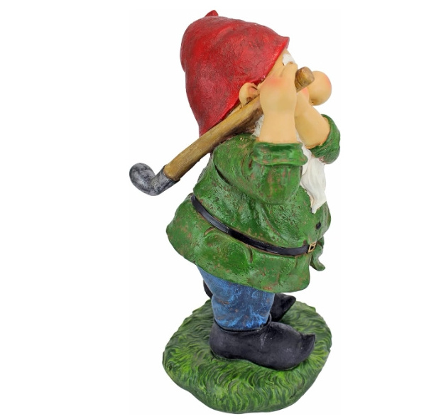 Resin fun Golf Garden gnome statue. Outdoor garden lawn decor