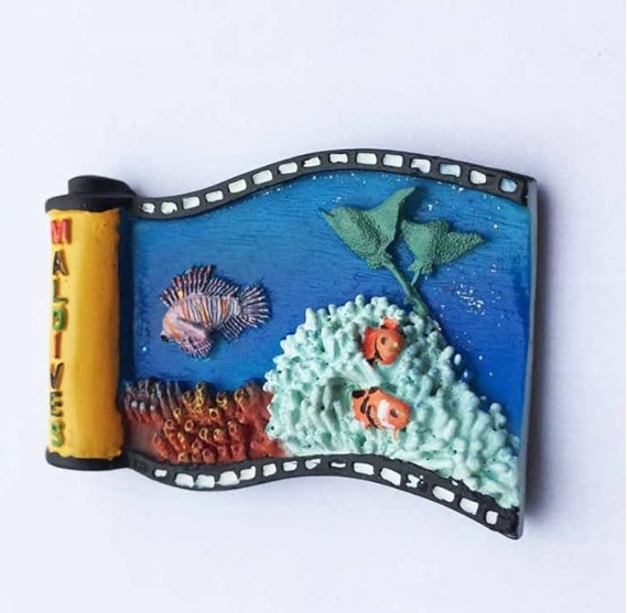 Maldives Ocean 3D resin refrigerator magnet collection souvenir