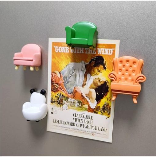 Resin 3D mini sofa refrigerator magnet cartoon chair bulletin board decoration