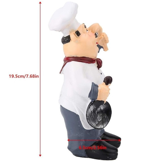 Resin statue Mini chef decorative mini statue