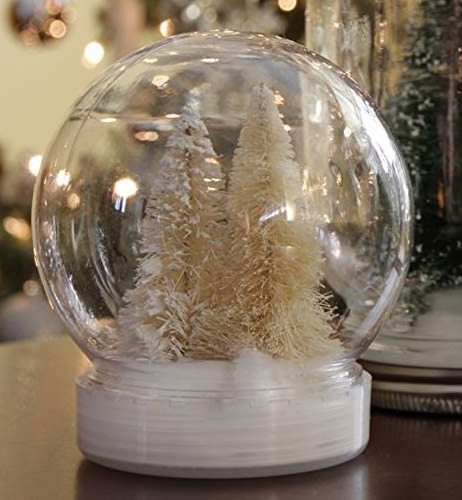 DIY Clear Plastic Empty Water Globe Snow Globe