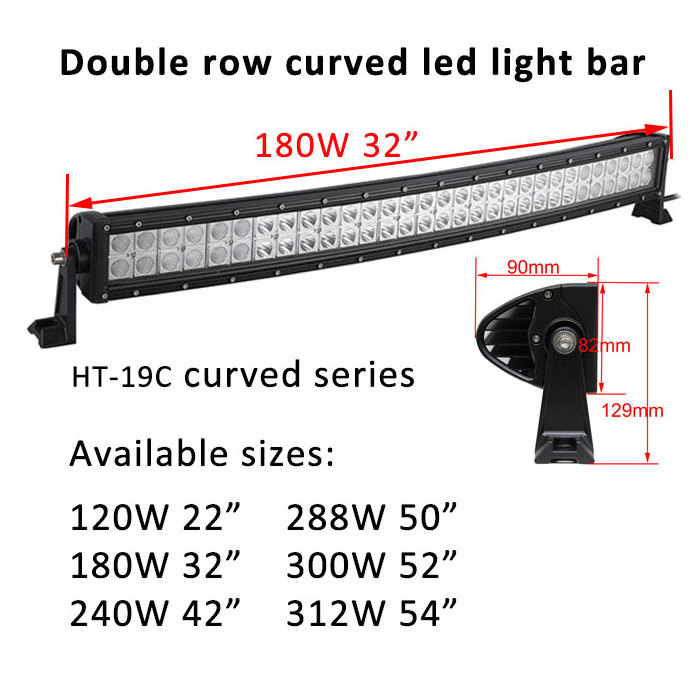 HT-19C Off Road Light Curved 22 inch 32 inch 42