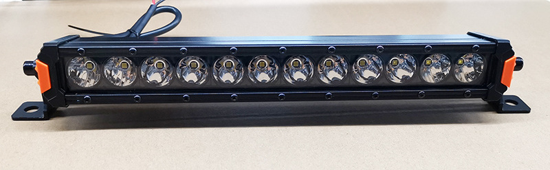 15 inch 60W extra slim light bar with bottom bracket and side bracket for grille and roof rack work light