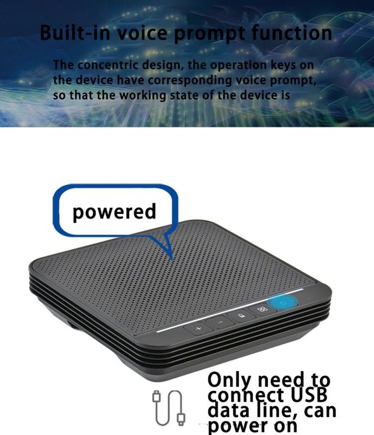 Professional microphone for 10-40 square meters conference room video conferencing microphone on the table speaker microphone