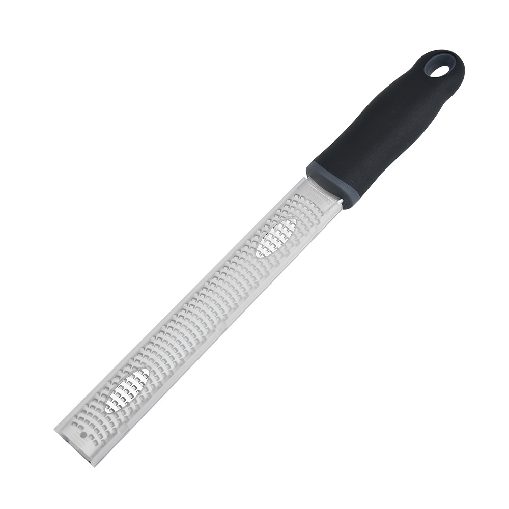 Small MOQ kitchen tools stainless steel manual lemon zester long handle vegetable cheese grater