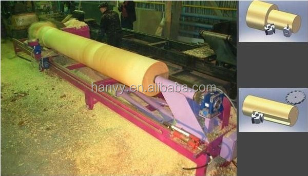 Woodworking 8m-12m Wood Log Turning Lathe for Log Home Machinery