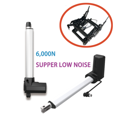 Factory Linear Actuator 24V 6000N Recliner Chair Mechanism Electric Adjustable Bed Lift Chair Parts