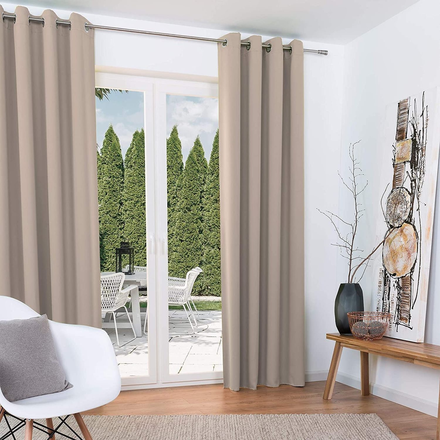 Curtains Insulated Blackout Hotel Living Room Rideau Blue Cortinas De Sala Fenetre Cortina Black Out Cotton Curtains