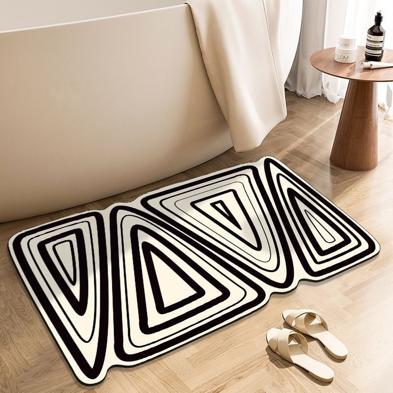 Custom Absorbent Shower Mat Tapetes Para Bao Anti Slip Diatomaceous Earth Quick Dry Floor Nonslip Rubber Mats