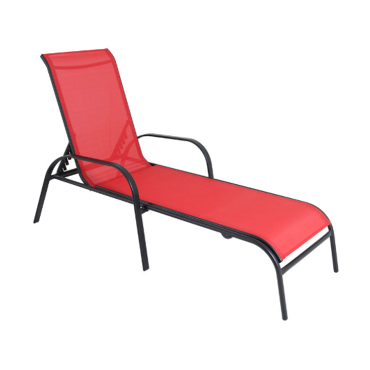 Portable Outdoor Folding Recliner Back Chair Metal Garden Patio Beach Restaurant Leisure Lunch Rest Camping Chair