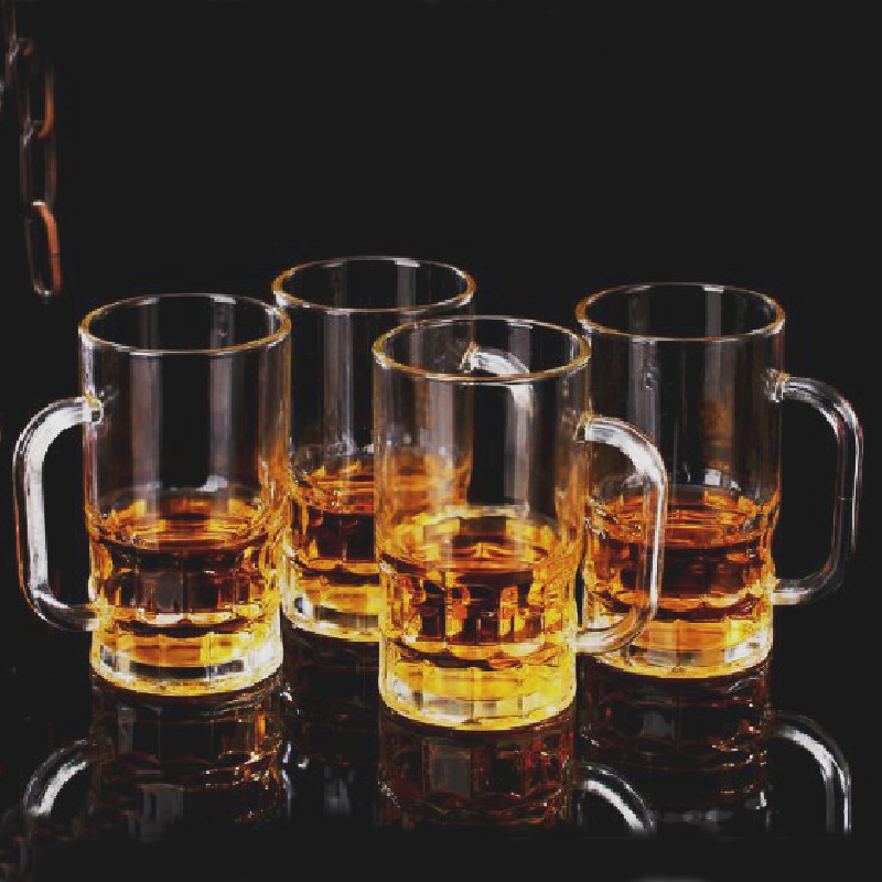 Custom Borosilicate Glass Cup Caneca Taza De Vidrio For Bar Restaurant Tazza Kupa Bardak Tasse Fincan Beer Mug Cup With Handle