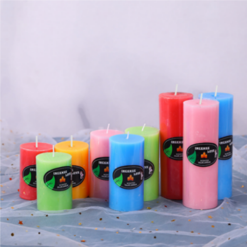 Wholesale Luxury Velas De Pilar Cire Bougie Decorative Wax Candles New Year Easter Diwali Home Decoration With Scent