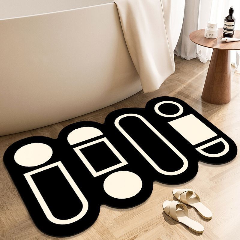 Custom Absorbent Shower Mat Tapetes Para Bao Anti Slip Diatomaceous Earth Quick Dry Floor Nonslip Rubber Mats