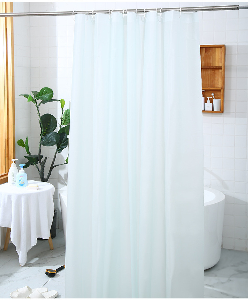 2023 Thickened Waterproof Clear Bathroom Shower Curtain Liner 72 X 72 Peva 8g Heavy Duty Waterproof Shower Curtain Liner