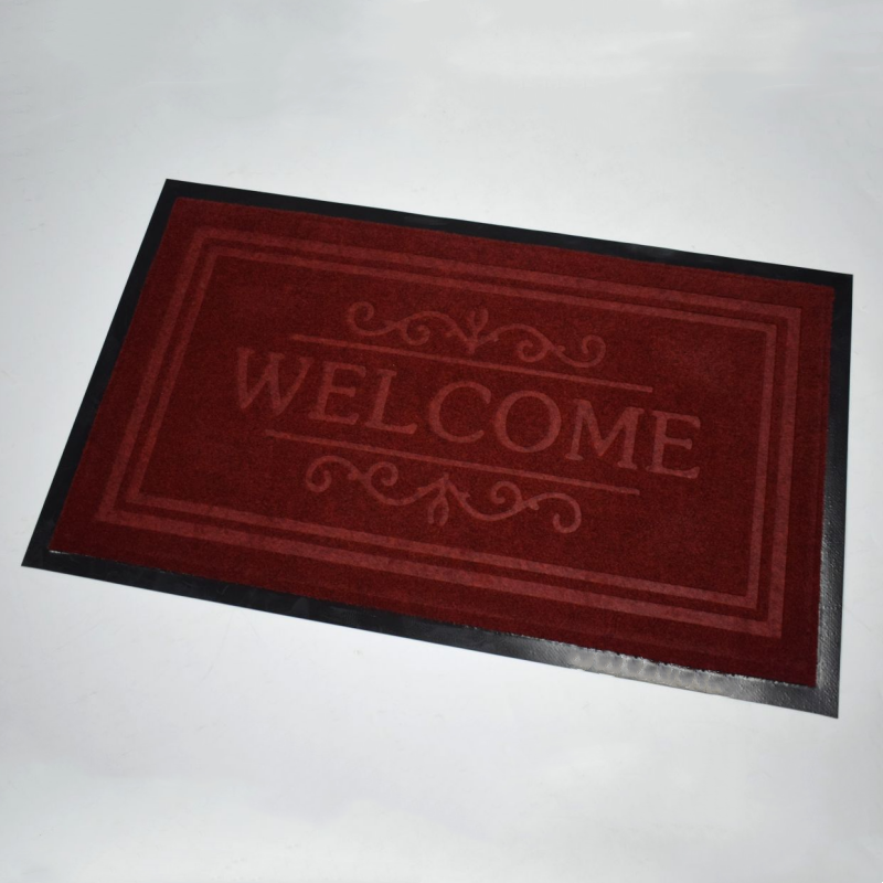 Welcome Logo Antiskid Rubber Back Doormat Floor Mat Printed Alfombra Tapis Teppich For Home Office Entrance Customizable Carpets