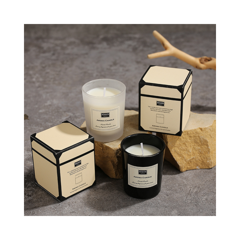 Custom Logo Wholesale Organic Luxury Essential Oil Bougie Scented Candles With Candle Jars Soybean Wax Candle