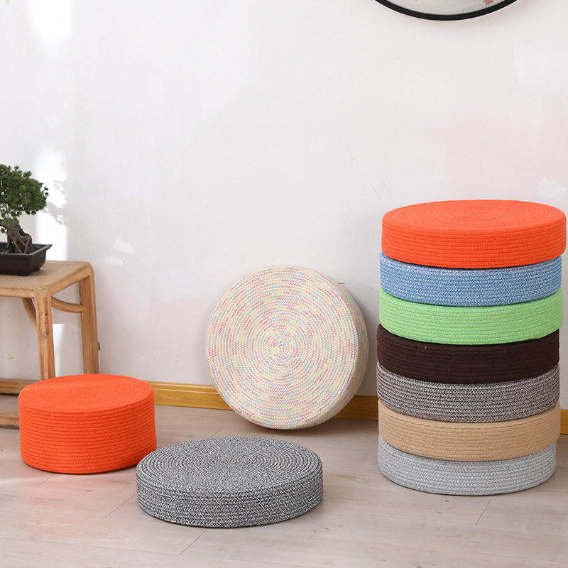 Wholesale Round Husk Yoga Meditation Bay Window Japanese Floor Mat Tatami Seat Cushions Handmade Futon Cushion