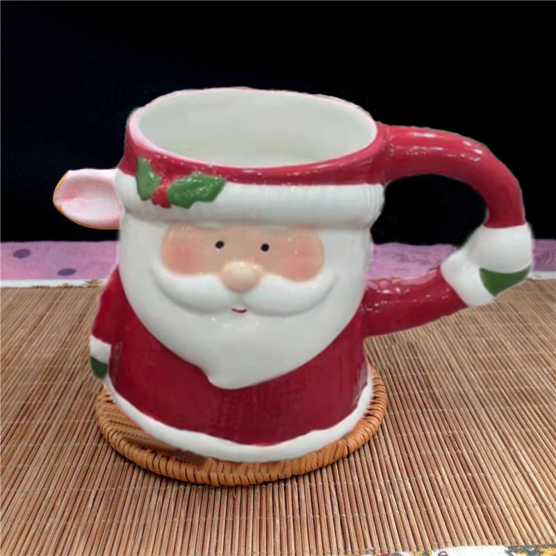 Promotion In Stock 540ml Mug Taza De Porcelana Kupa Bardak Ceramic Christmas Gift Snowman Mug Painted Ceramic Christmas Cup