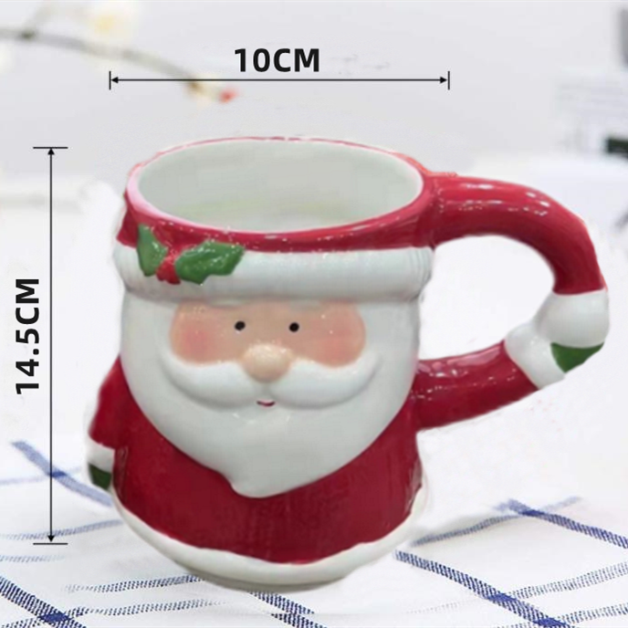 Promotion In Stock 540ml Mug Taza De Porcelana Kupa Bardak Ceramic Christmas Gift Snowman Mug Painted Ceramic Christmas Cup