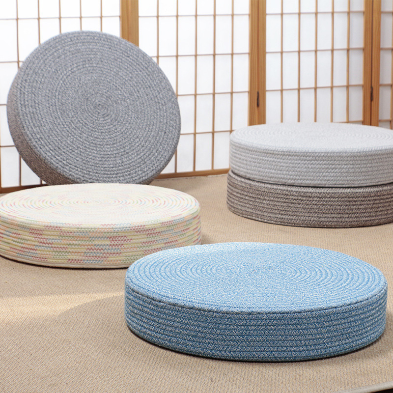 Wholesale Round Husk Yoga Meditation Bay Window Japanese Floor Mat Tatami Seat Cushions Handmade Futon Cushion